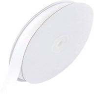 🎀 premium quality 3/8-inch grosgrain ribbon, 50-yard spool, in elegant white shade logo