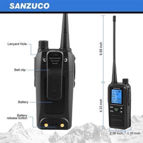 img 2 attached to 📻 SANZUCO 5W Two Way Radio for Adults - Long Range, Rechargeable, UHF Business Radio (6 Pack)