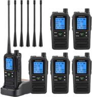 📻 sanzuco 5w two way radio for adults - long range, rechargeable, uhf business radio (6 pack) logo