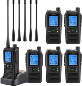 img 4 attached to 📻 SANZUCO 5W Two Way Radio for Adults - Long Range, Rechargeable, UHF Business Radio (6 Pack)