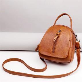 img 3 attached to Leather Crossbody Shoulder Cellphone C Brown Women's Handbags & Wallets and Crossbody Bags