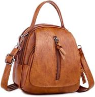 leather crossbody shoulder cellphone c brown women's handbags & wallets and crossbody bags logo