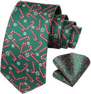 ❄️ snowflake necktie pocket men's accessories by hisdern for ties, cummerbunds & pocket squares - christmas edition logo