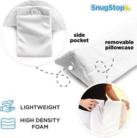 img 4 attached to 🛏️ SnugStop Bed Headboard Wedge: Keeping your Pillow Secure & Filling the Gap (Full)