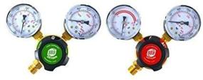 img 3 attached to 💨 SÜA Oxygen and Acetylene Regulators Welding Gas Gauges – Pair, Rear Entry - LDP Series: Secure Precision Control for Welding Operations