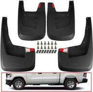 🚗 a-premium mud flaps splash guards for dodge ram 1500 (2019-2021) pickup - front and rear (no fender flares) - 4-piece set logo