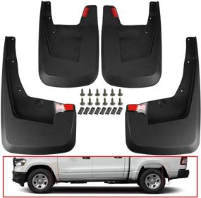 img 4 attached to 🚗 A-Premium Mud Flaps Splash Guards for Dodge Ram 1500 (2019-2021) Pickup - Front and Rear (No Fender Flares) - 4-Piece Set