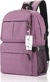 img 1 attached to Backpack College Charging Winblo F Purple