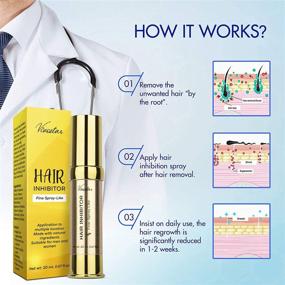 img 1 attached to 🚫 Painless Hair Growth Stop Spray: Effective Hair Inhibitor for Face, Underarm, Arm, Leg, Bikini - Non-Irritating Hair Removal Solution with a Pleasant Scent - 20ML Size