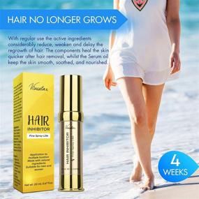 img 3 attached to 🚫 Painless Hair Growth Stop Spray: Effective Hair Inhibitor for Face, Underarm, Arm, Leg, Bikini - Non-Irritating Hair Removal Solution with a Pleasant Scent - 20ML Size