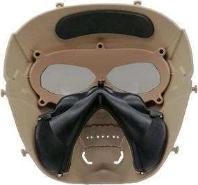 img 1 attached to 👹 Skull Full Face Tactical Airsoft Mask: Ultimate Eye Protection with PC Lens
