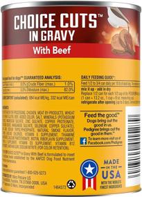 img 2 attached to 🐶 PEDIGREE CHOICE CUTS IN GRAVY: Premium Adult Canned Wet Dog Food, 13.2 oz. (Pack of 12)