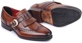 img 2 attached to Lethato Wingtip Brogue Kiltie Loafer Men's Shoes