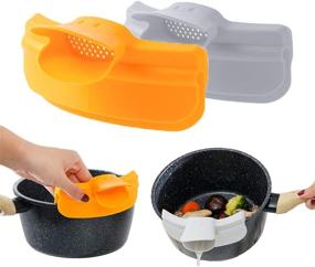 img 4 attached to Strainer Silicone Hands Free Spaghetti Duckbill