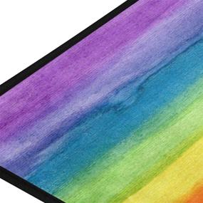 img 2 attached to Kitchen Colorful Rainbow Non Slip Doormats
