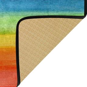 img 1 attached to Kitchen Colorful Rainbow Non Slip Doormats
