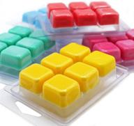 🕯️ формы для восковых тарт dgq - 50 штук прозрачных пластиковых коробочек для ароматических восковых тарт без фитиля. логотип