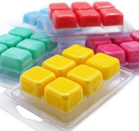 img 4 attached to 🕯️ DGQ Wax Melt Molds - 50 Packs Clear Plastic Clamshells for Strong Wickless Wax Melt Candles