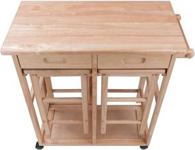 img 2 attached to 🔲 Suzanne Kitchen by Winsome Wood: Your Perfect Square, Natural Wonder!