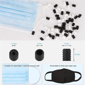 img 1 attached to 100 Pcs Elastic Cord Stopper for Mask Adjustment