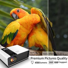 img 3 attached to 📽️ GRC Mini Projector: Portable 1080P HD Movie Projector with Long-Lasting LED Lamp, Ideal for Outdoor Multimedia Home Theater with TV Stick, Video Games & More