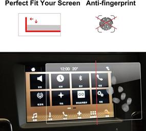 img 1 attached to Прозрачная защитная пленка из закаленного стекла премиум-класса для автомобильного дисплея навигационной системы 2016-2017 года Lincoln Continental Navigator MKZ MKC MKX