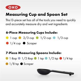 img 3 attached to 🥄 OXO Good Grips Plastic Measuring Cups and Spoons Set - 13 Piece Kit