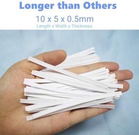 img 3 attached to 🔨 Plastic Nose Bridge Strips for DIY Mask Making - 10CM Double Wire Nose Bridge Clips, Flat Nose Wire Strips for Handmade Crafting (50PCS)