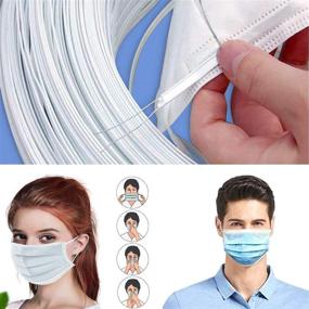 img 2 attached to 🔨 Plastic Nose Bridge Strips for DIY Mask Making - 10CM Double Wire Nose Bridge Clips, Flat Nose Wire Strips for Handmade Crafting (50PCS)