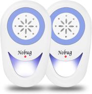🪲 nobug ultrasonic pest repeller plug-in for enhanced pest control - electronic insect repellent to reject rodents, flies, cockroaches, bed bugs, ants, mice, rats, mosquitoes, roaches, spiders - 2 pack (white) logo