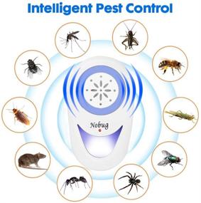 img 3 attached to 🪲 Nobug Ultrasonic Pest Repeller Plug-In for Enhanced Pest Control - Electronic Insect Repellent to Reject Rodents, Flies, Cockroaches, Bed Bugs, Ants, Mice, Rats, Mosquitoes, Roaches, Spiders - 2 Pack (White)