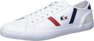 lacoste sideline sneaker: stylish white medium men's shoes and fashion sneakers logo