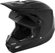 fly racing kinetic straight edge helmet (matte black logo