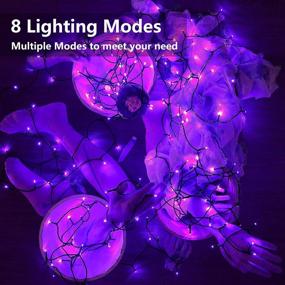 img 2 attached to 🎄 Joomer Christmas Lights: 98Ft 300 LED String Lights - 8 Modes, Timer Function, Indoor/Outdoor Twinkle Lights for Christmas, Home, Garden, Party, Trees, Holiday (Purple)