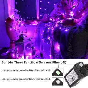 img 1 attached to 🎄 Joomer Christmas Lights: 98Ft 300 LED String Lights - 8 Modes, Timer Function, Indoor/Outdoor Twinkle Lights for Christmas, Home, Garden, Party, Trees, Holiday (Purple)