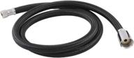 🌟 premium 48" nylon hose in stylish black/polished chrome - kingston brass kbsprhose логотип