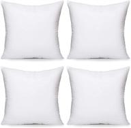 🛏️ acanva бросьте набивки декоративные подушки квадратной формы наполнитель, 26x26, белые, 4 штуки: неизменное качество и шикарный комфорт, набор из 4 штук. логотип