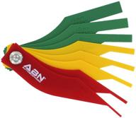 8 piece abn brake lining thickness 📏 gauge tool set with sae and metric measurements logo