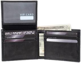 img 1 attached to 👔 Premium Guess Leather Bifold Wallet in Classic Black - Essential Men's Accessory