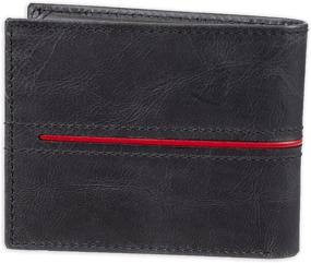 img 2 attached to 👔 Premium Guess Leather Bifold Wallet in Classic Black - Essential Men's Accessory