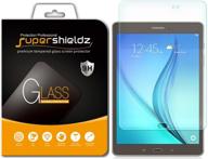 📱 supershieldz 2 pack tempered glass screen protector for samsung galaxy tab a 8.0 (2015) sm-t350 model - anti scratch, bubble free logo