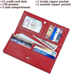 img 1 attached to Seammer Blocking Leather Bifold Wallets Women's Handbags & Wallets in Wallets