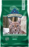 🦆 blue buffalo wilderness duck 2-lb: high protein grain free natural dry cat food for adult cats logo