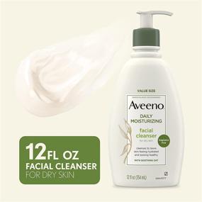 img 3 attached to Органический очищающий гидролат для лица с овесом Aveeno™ ежедневно увлажняет и нежно очищает кожу, питая ее мягкостью и увлажнением. Без генетически модифицированных организмов, парабенов, сульфатов, ароматизаторов, красителей и мыла. Объем 12 жидких унций.