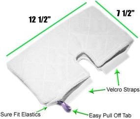 img 3 attached to 🧼 Astar 6 Shark Euro Pro Pocket Steam Mop Replacement Pads - High-Quality Europro Microfiber Compatible with S3501 S3601 S3901 Models
