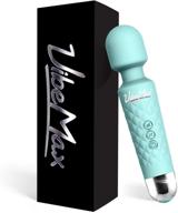 💆 turquoise rechargeable personal massager - wireless, waterproof & powerful - multi-speed vibration, whisper quiet - relieves muscle tension in neck, back, shoulders, legs, feet logo