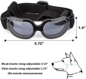 img 1 attached to 🐶 NAMSAN Dog Goggles: Protective UV Sunglasses for Small to Medium Dogs - Windproof, Snowproof Eyewear for Active Puppies!