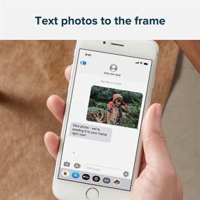 img 3 attached to 🖼️ Loop WiFi Digital Picture Frame: Text Message Photos to Frame & Connect The Whole Family with Easy-to-Use iPhone App - 10 inch HD Touchscreen