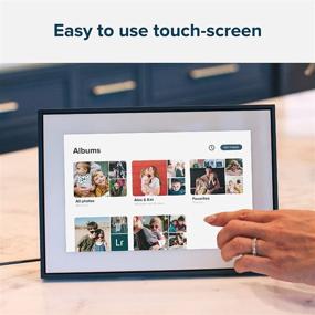img 1 attached to 🖼️ Loop WiFi Digital Picture Frame: Text Message Photos to Frame & Connect The Whole Family with Easy-to-Use iPhone App - 10 inch HD Touchscreen