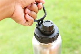 img 1 attached to 🍶 808 Sport Spout Lid: Wide Mouth Hydro Flask Bottles Replacement, Easy-Carry Accessory with Large Handle - 2 Pack